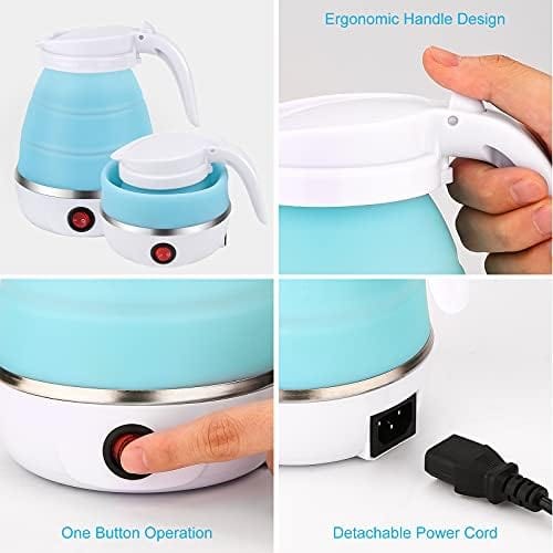Collapsible Electric Kettle Foldable Water Boiler Travel Collapsible Electric Kettle