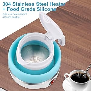 Collapsible Electric Kettle Foldable Water Boiler Travel Collapsible Electric Kettle