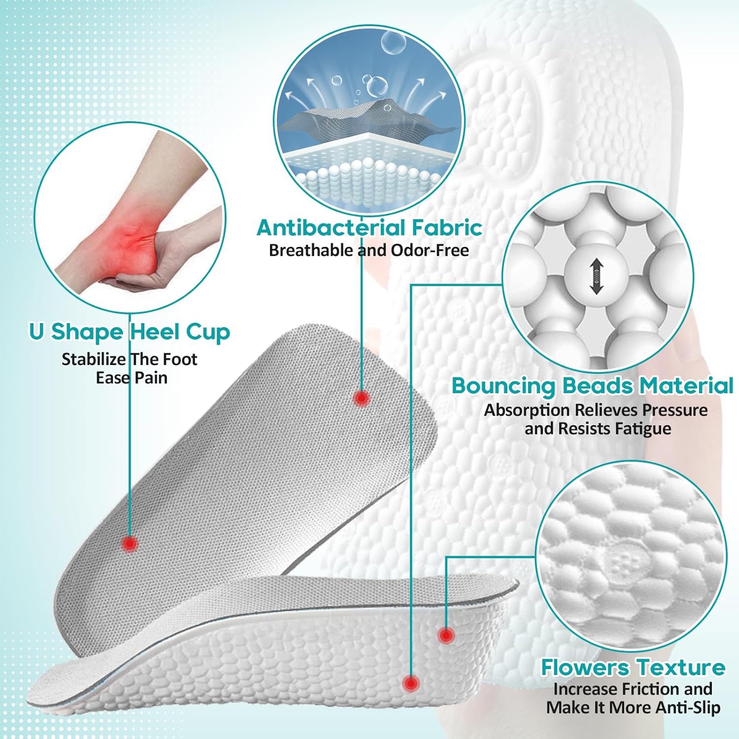 Comfortstepzy Height-lifting Insoles | Shoe Insoles Inner Soles Height Lifting Arch Support Enhancing ComfortStepzy Height-Lifting Insoles