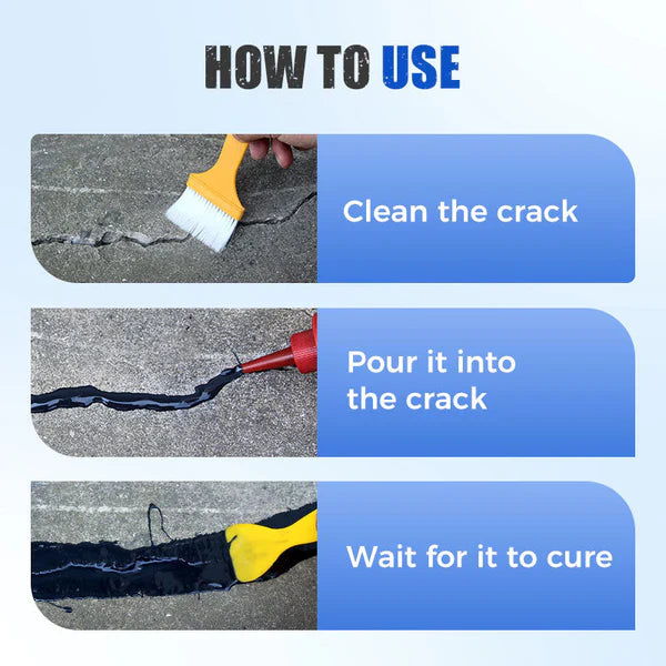 Concrete Crack Repair Adhesive | Concrete Crack Repair Adhesive Repair Saeling Filling Cracks - Pack of 1 - Concrete Crack Repair Adhesive Heavy-Duty Concrete Crack Repair Adhesive