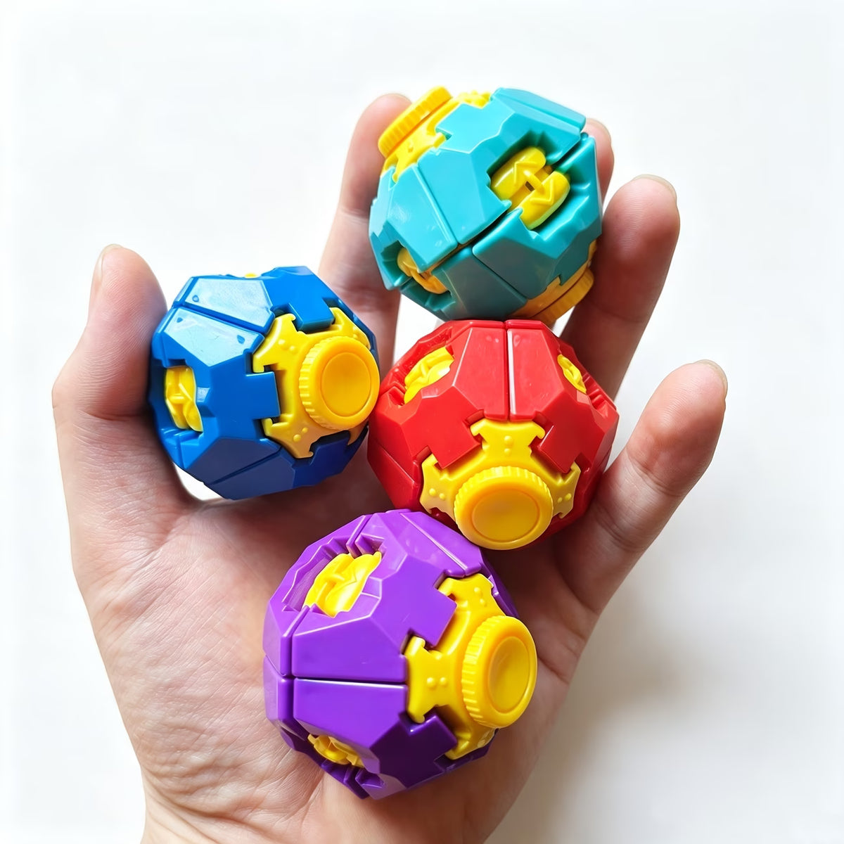 3D Press-to-Spin Fidget Ball