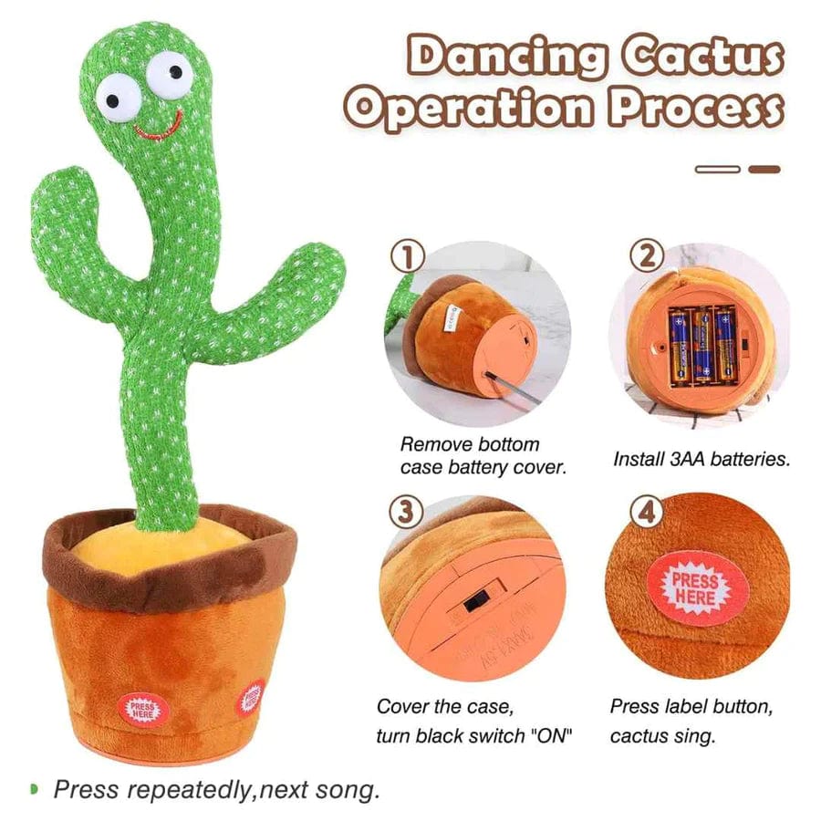 Dancing Talking Cactus Toy Mimicking Singing Push Toy Dancing Talking Cactus Toy