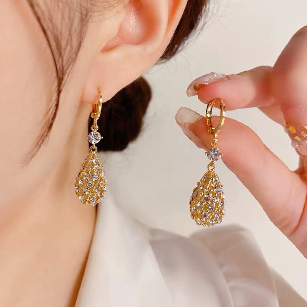 Diamond Water-Drop Earrings Diamond Water-Drop Earrings