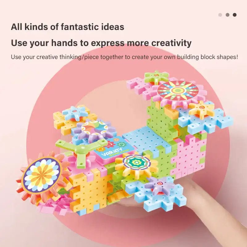 Diy Electric Gear Building Blocks | Children Robotix Toys For Kids Spinning Toy Block Diy Electric Gear Building Block (101 Pieces)