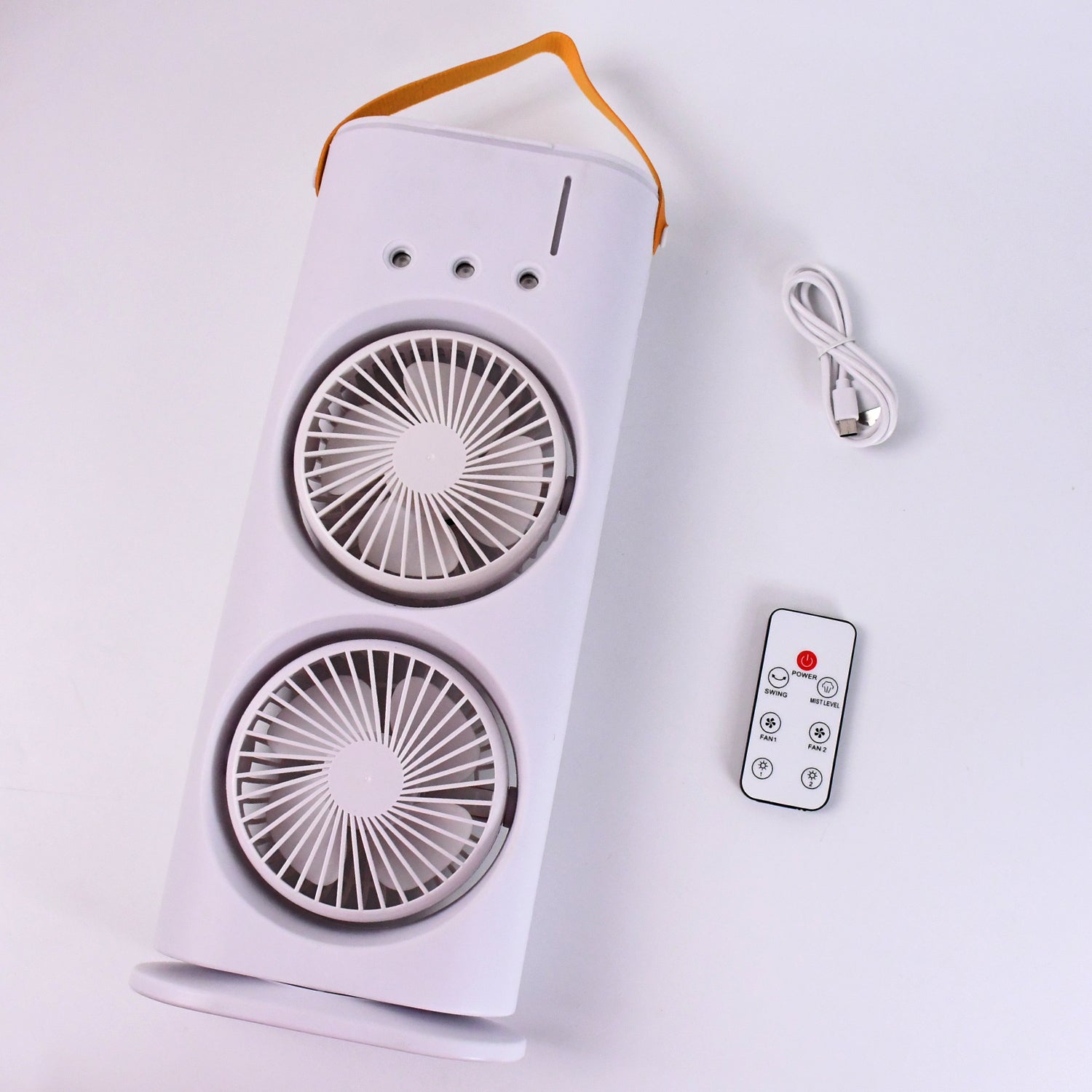 Double-head Powerful Air Cooler (With Remote) | Air Cooler Fan Room Mist Fan Cooler For Home With Remote - Electronics - Double-head Powerful Air Cooler (With Remote)