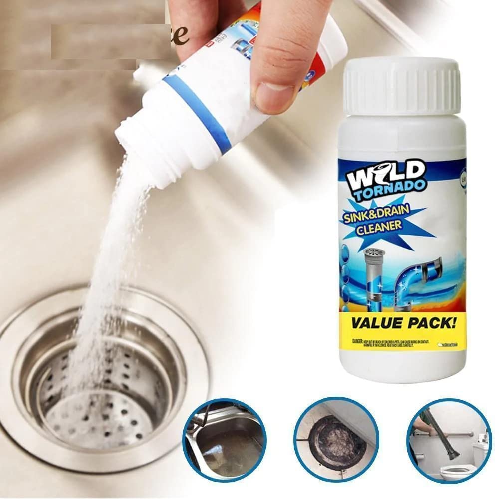 Drain Cleaner Powder Sink Drain Pipes Toilet Blockage Cleaner Drain Cleaner Powder (Buy 1 Get 1 Free)