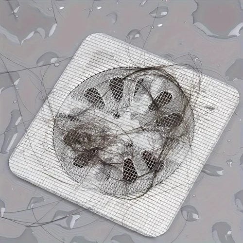 Drain Hair Catcher Mesh Stickers Shower Drain Hair Catcher Mesh Stickers Pack of 5 Drain Hair Catcher Mesh Stickers