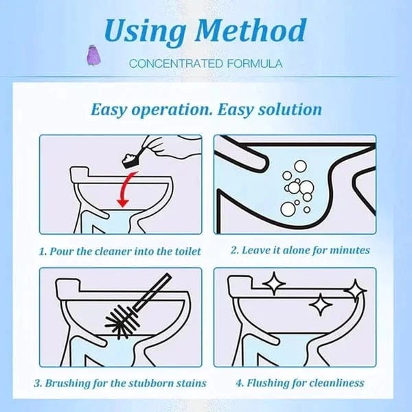 Drainage Cleaner Toilet Bathroom Drain Cleaner Powder Product - Toilet Cleaner Powder (Pack of 2) Toilet Active Oxygen Cleaner Agent (Pack of 2)