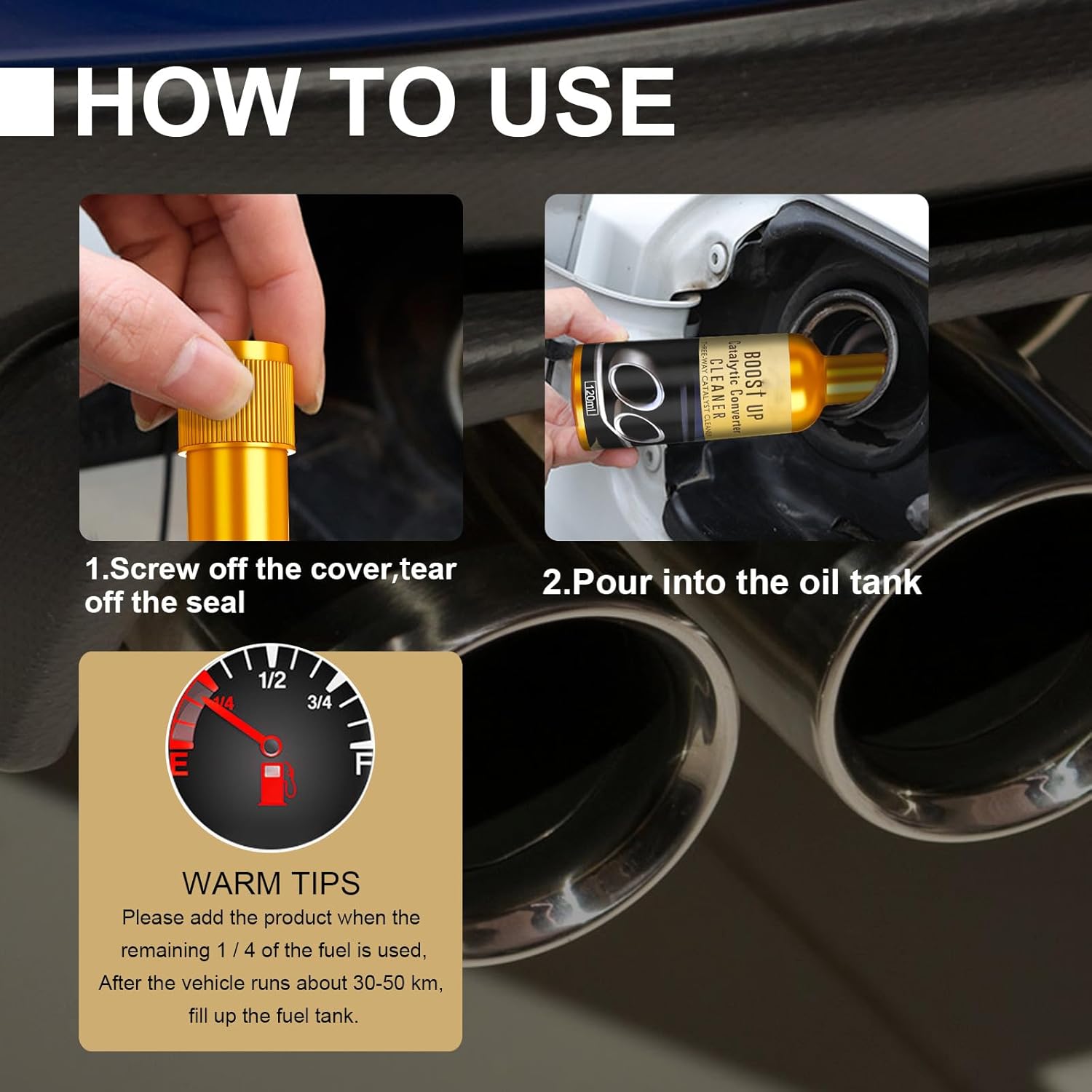 Engine Carbon Cleaner (Pack of 2) | Catalytic Converter Car Carbon Cleaning Fuel Injection Cleaners - Engine Carbon Cleaner (Pack of 2)