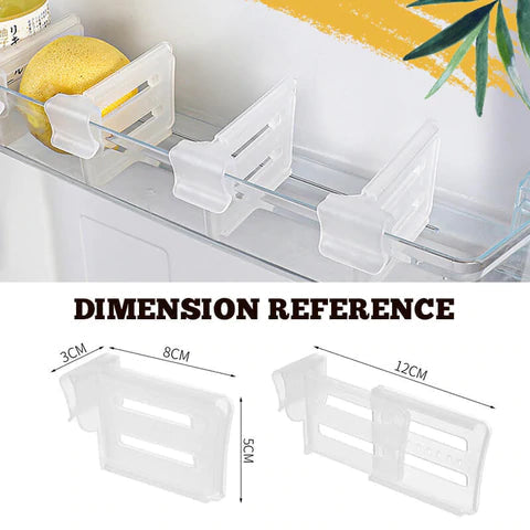 Expandable Refrigerator Storage Divider | Cover For Refrigerator Fridge Door Organization Products Space - PACK OF 10 - Expandable Refrigerator Storage Divider