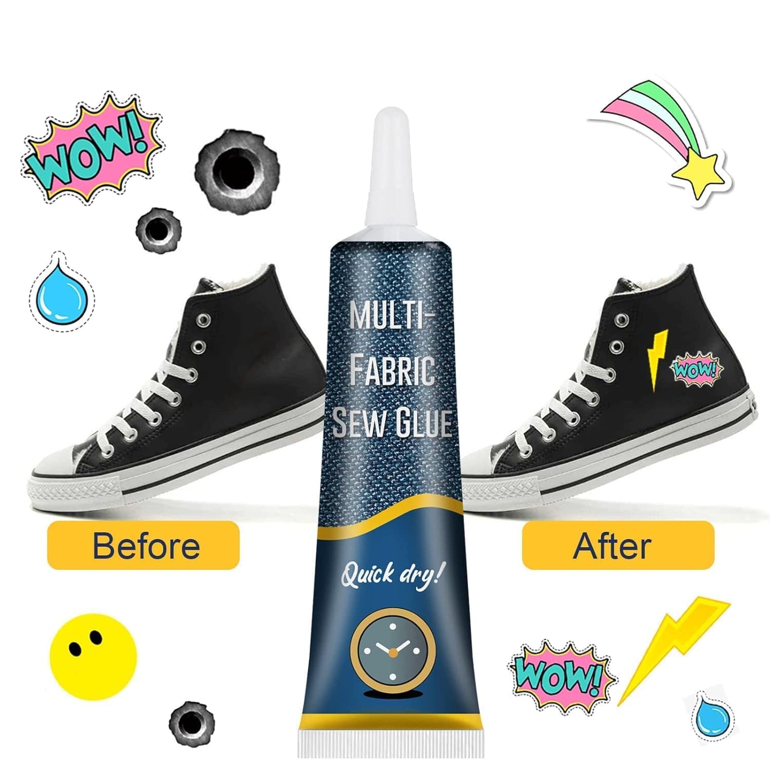 Fabric Adhesive Glue Cloth Water Proof Material Strong Fabric Sew Glue