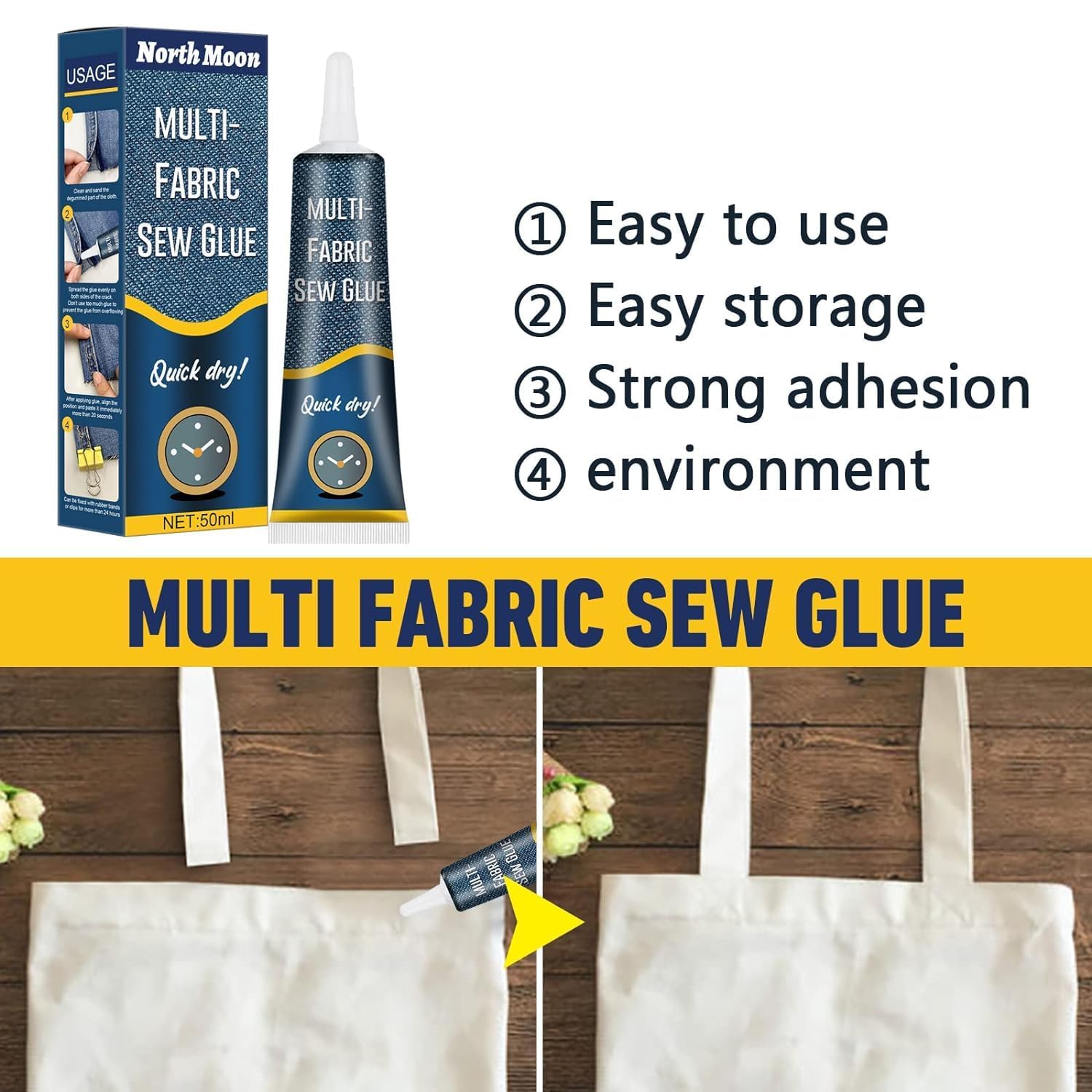 Fabric Adhesive Glue Cloth Water Proof Material Strong Fabric Sew Glue