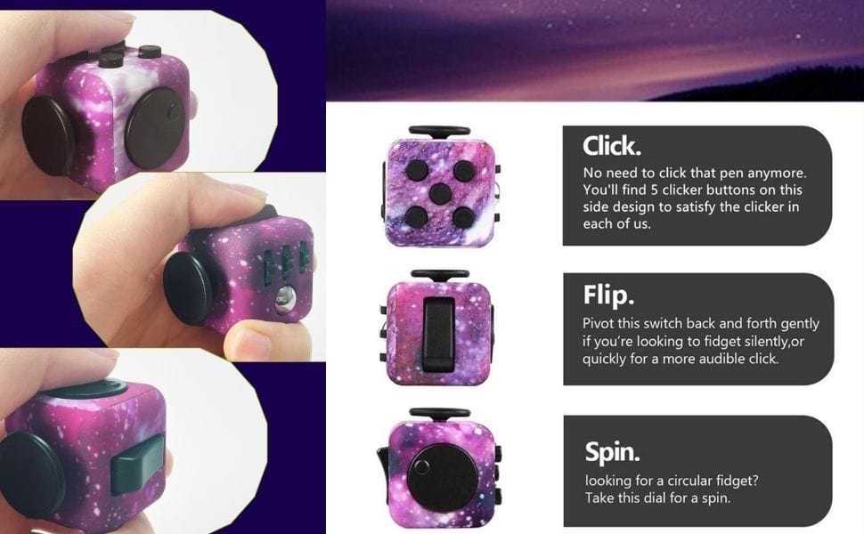Fidget Cube For Stress Relief | Toys Activities Anxiety Bursting Toy Fidget Stress and anxiety relief toys Fidget Cube For Stress Relief