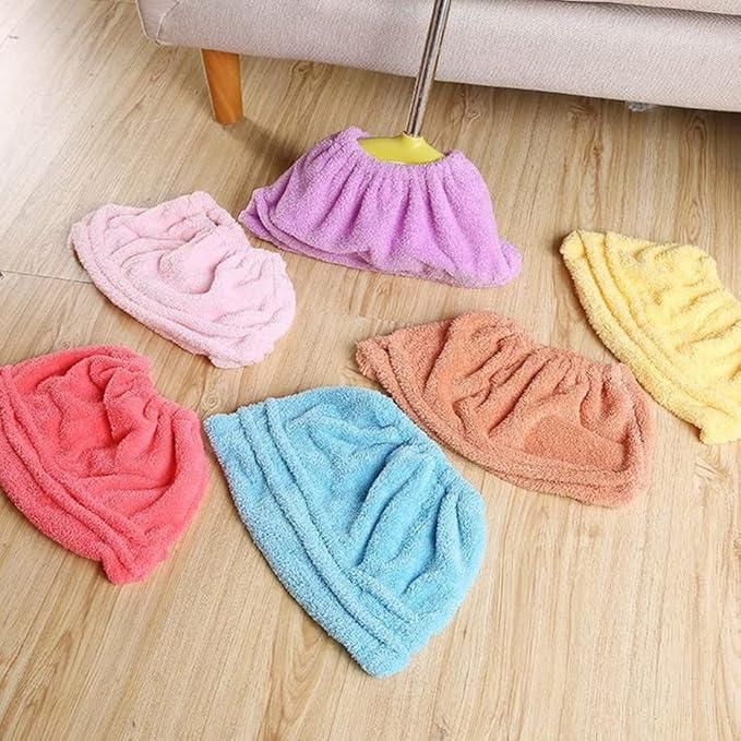 Fleece Broom Cover | Cleaning Mop Dust Dry Floor Duster Home Clean Broom - Fleece Broom Cover Broom Covered Dust Mop (Pack of 2)