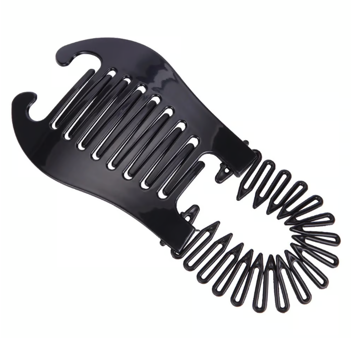Flexible Interlocking Banana Clips (Pack of 2) | Banana Clips Hair Comb Different Hairstyles Clature Flexible Clips Set - Flexible Interlocking Banana Clips (Pack of 2)