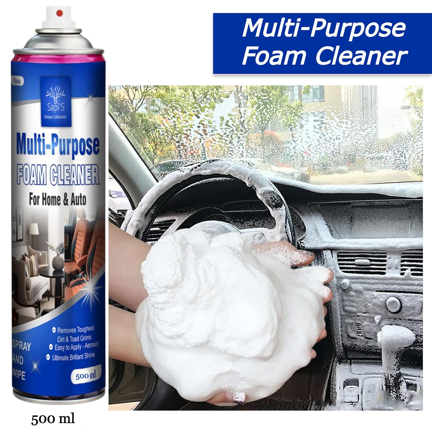 Foam Spray All Purpose Car Degreaser Bubble Cleaner Kitchen - Foam Cleaning Spray Foam Cleaning Spray