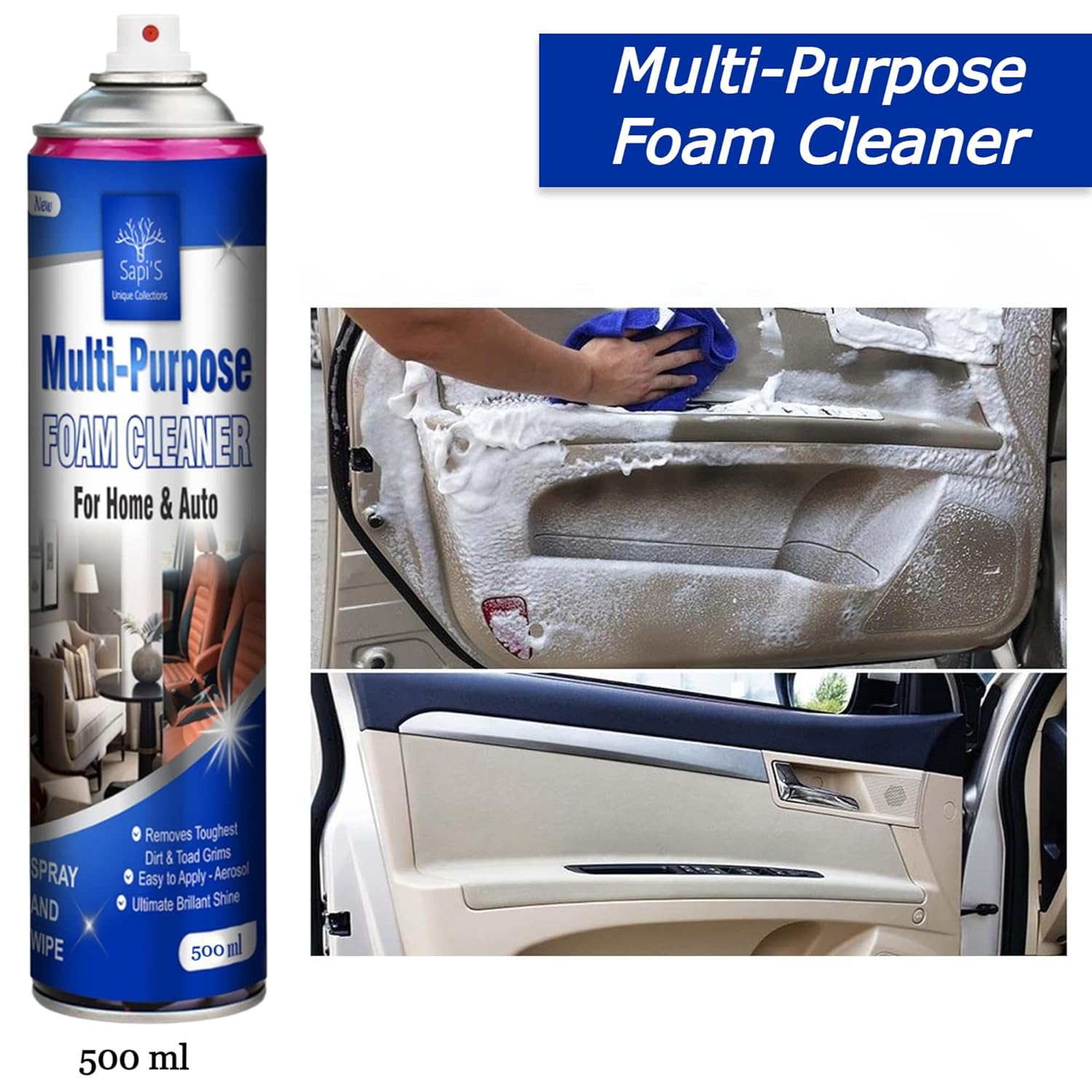 Foam Spray All Purpose Car Degreaser Bubble Cleaner Kitchen - Foam Cleaning Spray Foam Cleaning Spray