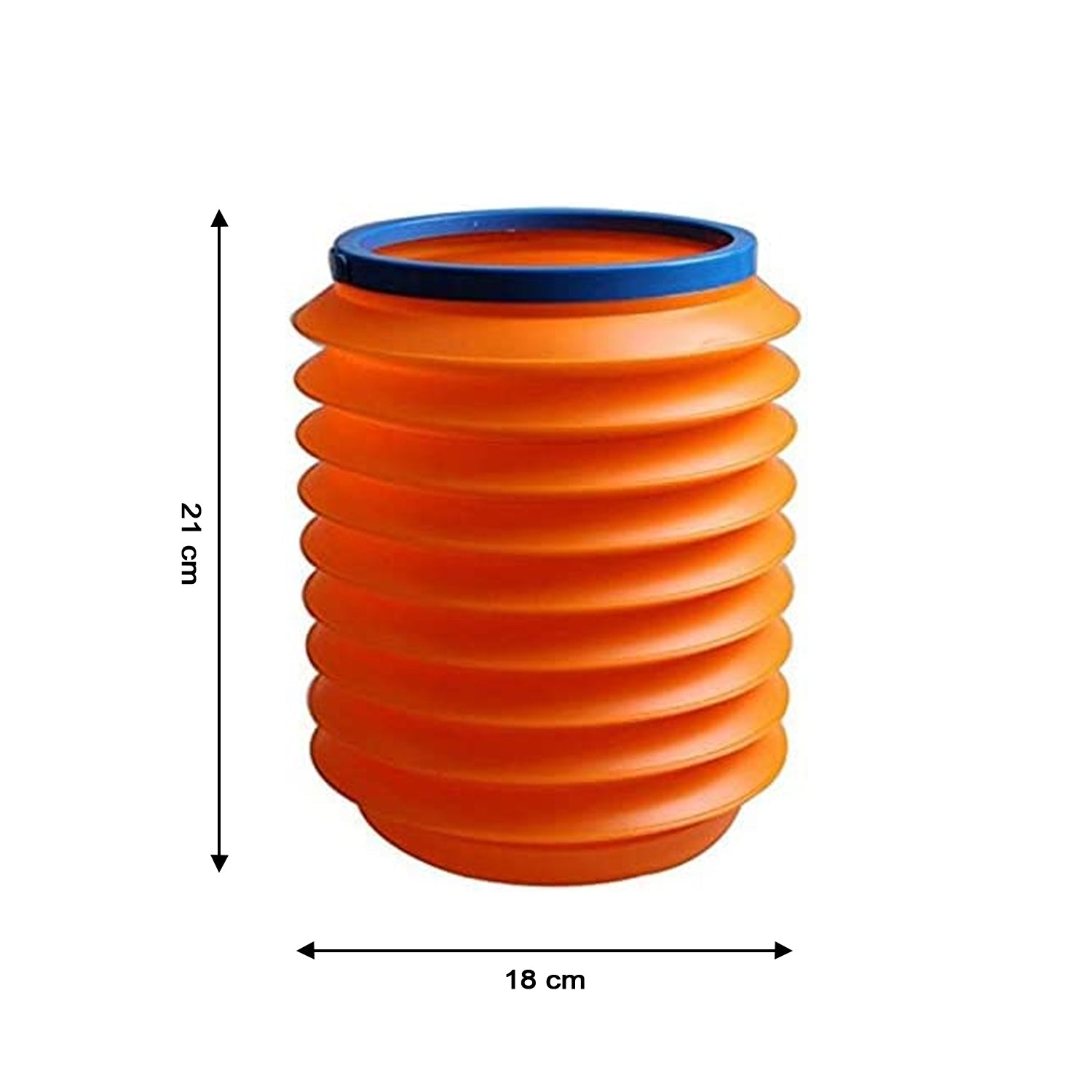 Foldable Collapsible Storage Bucket (Pack of 2) | Storage Box Plastic container Portable Outdoor Bucket For Travel - Home Improvement - Black - Foldable Collapsible Storage Bucket (Pack of 2)