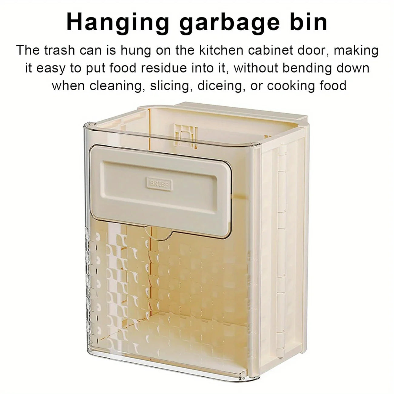 Foldable Wall Mounted Trash Can | Trash Can Bin For Kitchen And Bathroom Hanging Dustbins - Kitchenware - Foldable Wall Mounted Trash Can
