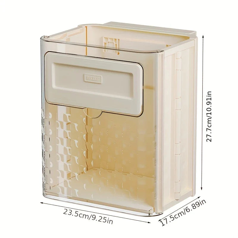 Foldable Wall Mounted Trash Can | Trash Can Bin For Kitchen And Bathroom Hanging Dustbins - Kitchenware - Foldable Wall Mounted Trash Can