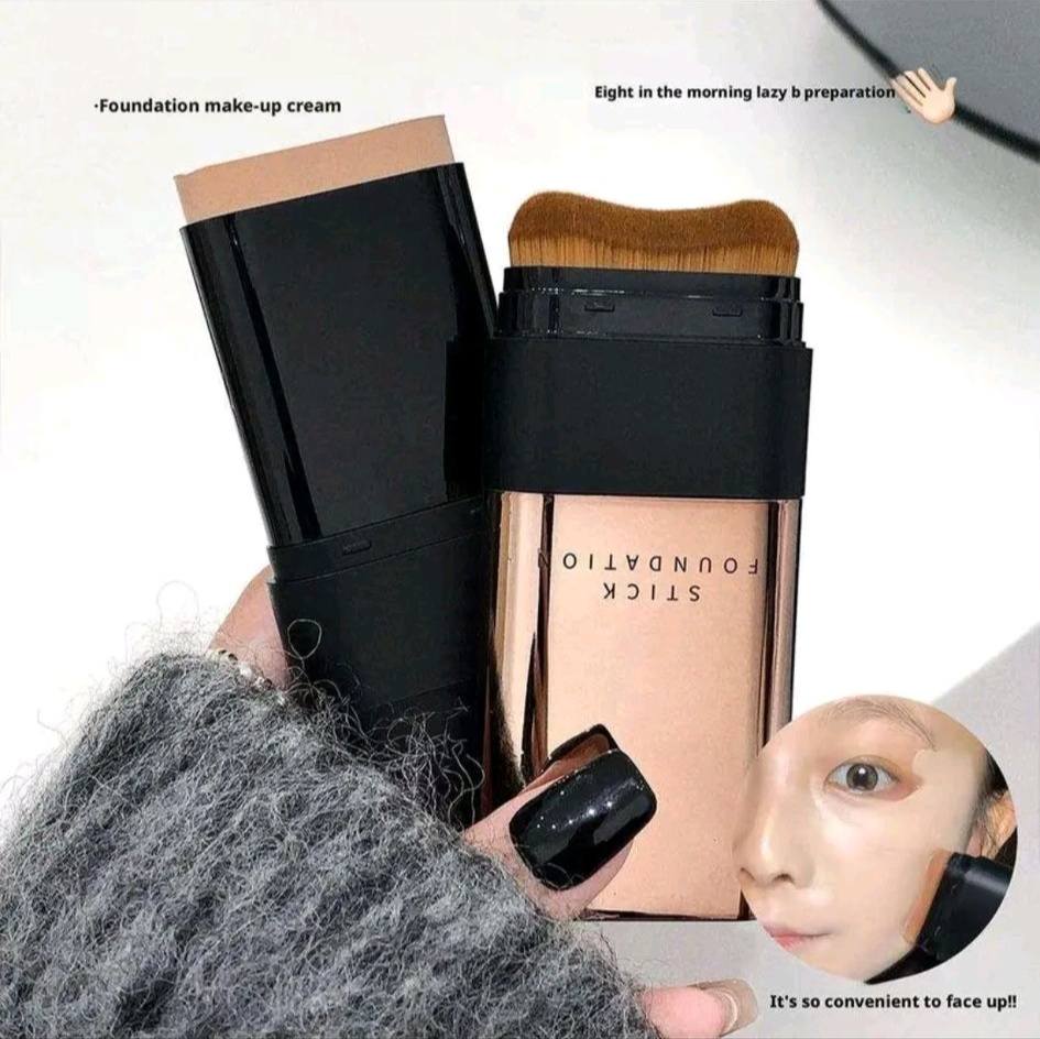 Foundation Stick | Glass Skin Tone Korean Skincare Products Flawless Foundation Foundation Stick 2 in 1 for Korean Glass Skin