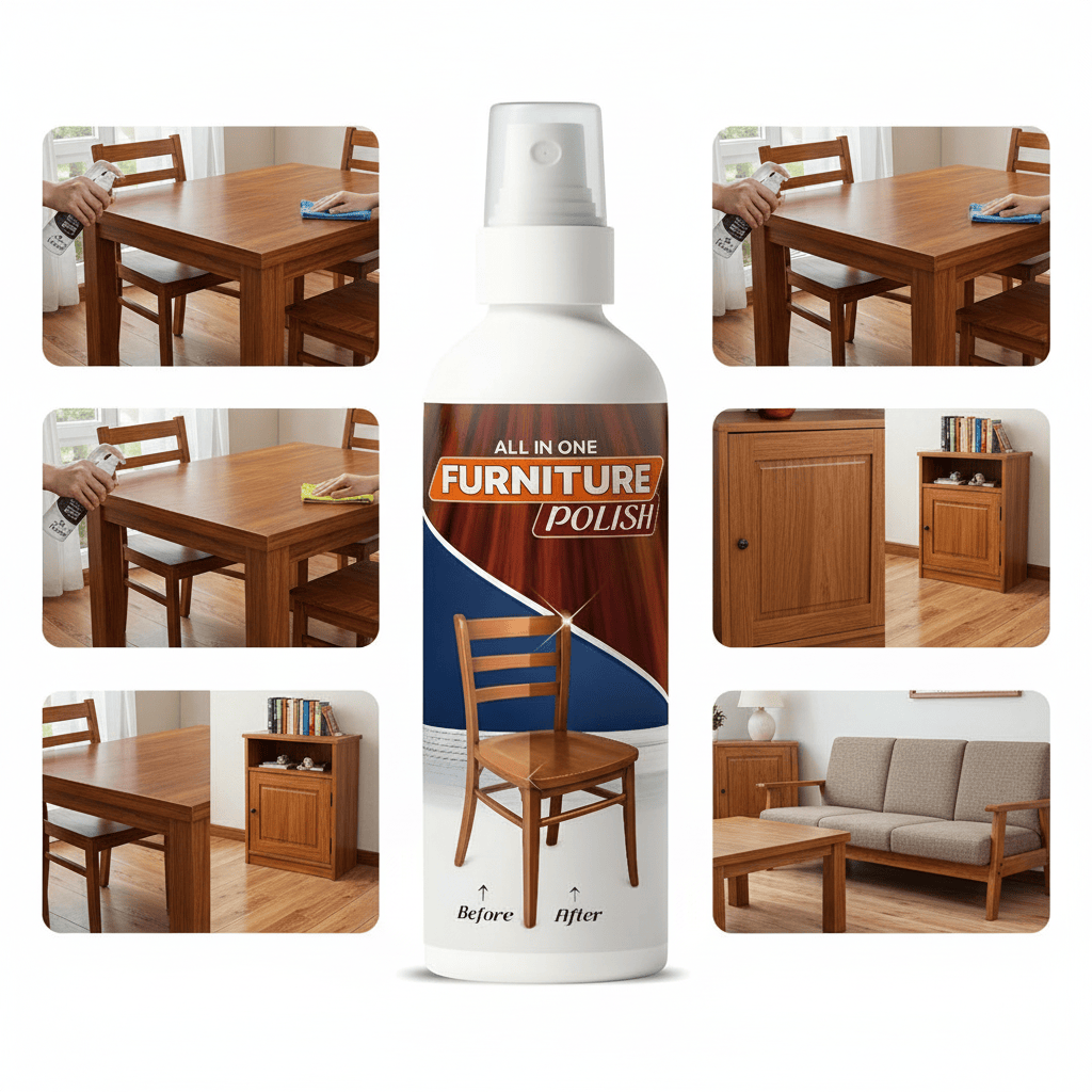 Furniture Polish (Set of 3) | Wood Polish Woodworking Furniture Paint Floor Cleaning Furniture Polish (Set of 3)