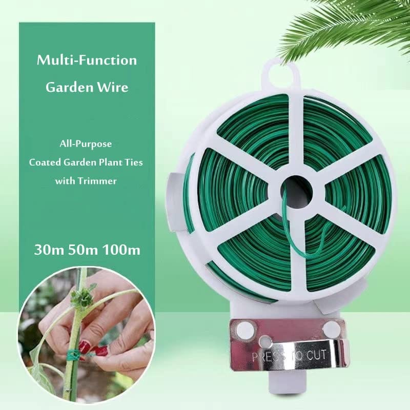Garden Twist Ties Wire With Shear (Set of 2) | Flower Plants Home Gardening Plant Ties Garden Twist Ties Wire With Shear (Set of 2)
