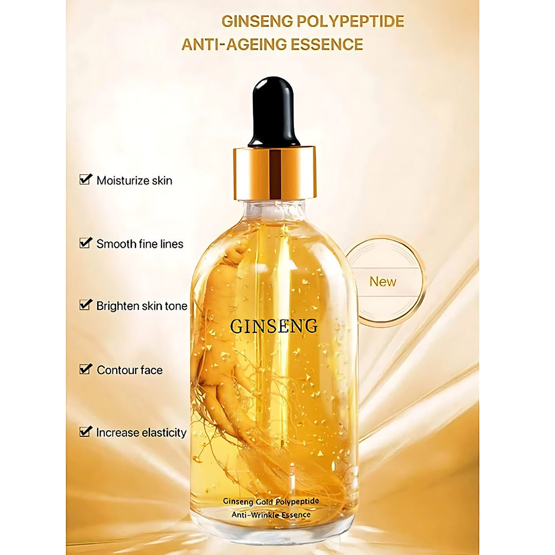 Ginseng Gold Polypeptide Anti-Ageing Serum | Face Serum Polypeptide Antiaging Serum For Anti Wrinkle Gold Serum - anti ageing - Pack of 2 - Ginseng Gold Polypeptide Anti-Ageing Serum