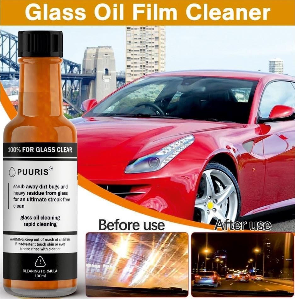 Glass Cleaning Agent Powerful Stain Remover (Pack of 2) Car Protector Glass Cleaning Agent Powerful Stain Remover (Pack of 2)