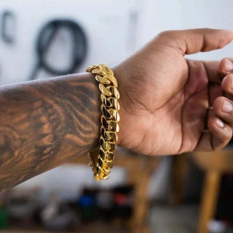Gold Cuban Bracelet For Men | Gold Bracelet Design On Men Cuban Bracelet Bangle For Men Gold Cuban Bracelet For Men