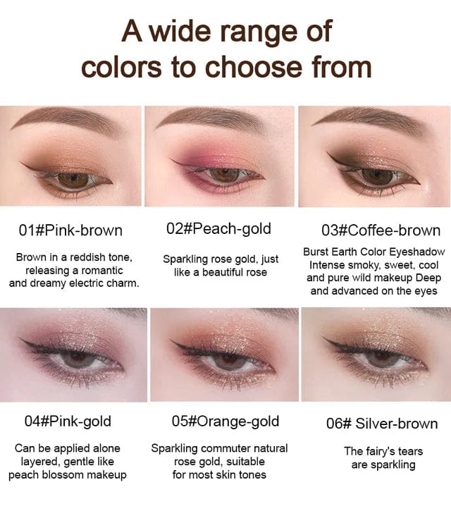 Gradient Dual Color Eyeshadow Stick 02#Peach-gold Gradient Dual Color Eyeshadow Stick