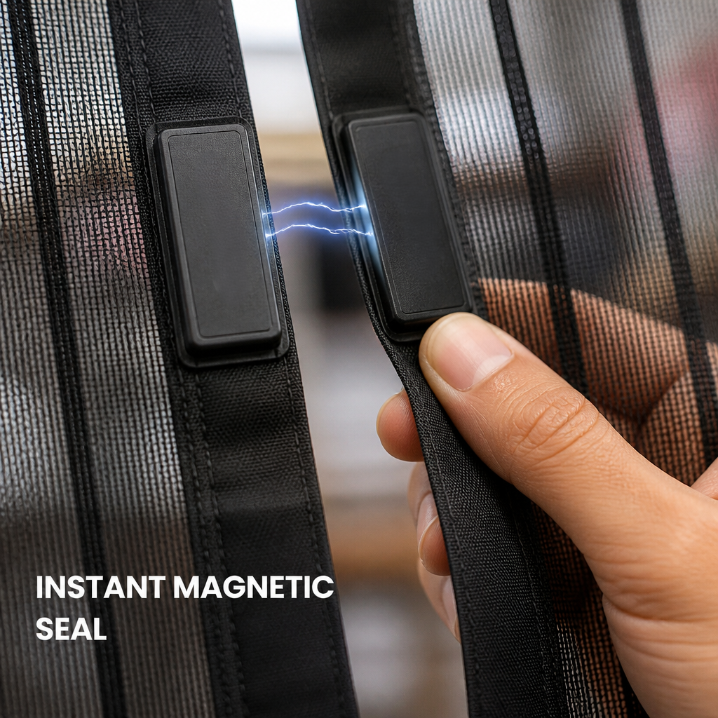 Magnetic Mesh Door Curtain