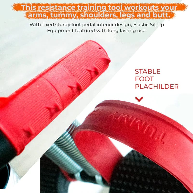 Gym Equipment Resistance Band Ab Exerciser Abdominal Workout -Fitness Tummy Trimmer Stomach Machine Double Spring Tummy Trimmer