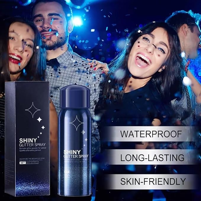 Hair and Body Glitter Color Spray ( Pack Of 2) | Hair Glitter Body Spray Hair Shimmer Shine Spray Cosmetic Hair and Body Glitter Color Spray (Pack Of 2)