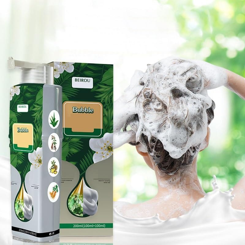Hair Color Bubble Dye Shampoo | Hair Dye Coloring Grey Hair Color Products Hair Color Bubble Dye Shampoo (Pack of 2)