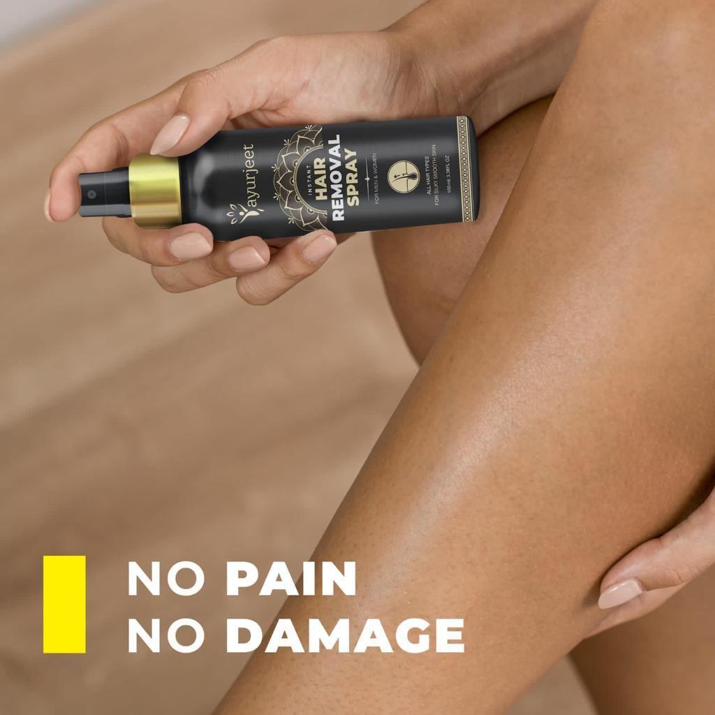 Hair Removal Spray | Hair Spray Gel Cream Application Hair Foam Hair Removal Spray - Hair Removal Spray Ayurvedic Herbal Hair Removal Spray (Buy 1 Get 1 Free)