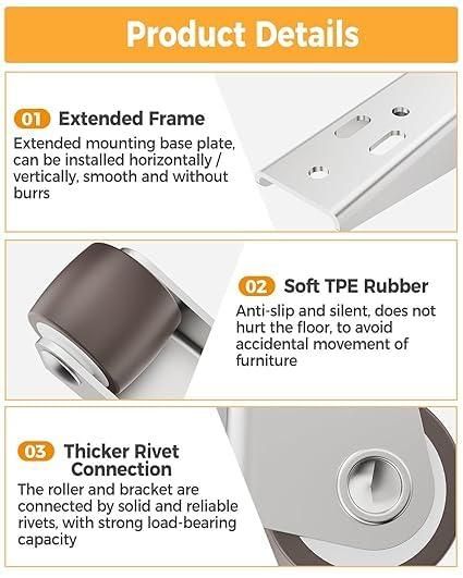 Heavy Caster Wheel | Caster Wheel Heavy Duty Trolley Wheels Cart For Tables And Doors - Heavy Caster Wheel