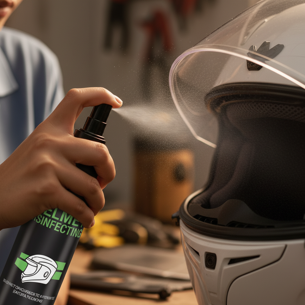 Helmet Disinfecting Spray (Pack of 2) | Helmet Motorcycle Cycling Cleaning Cleaner Spray - Helmet Disinfecting Spray (Pack of 2)
