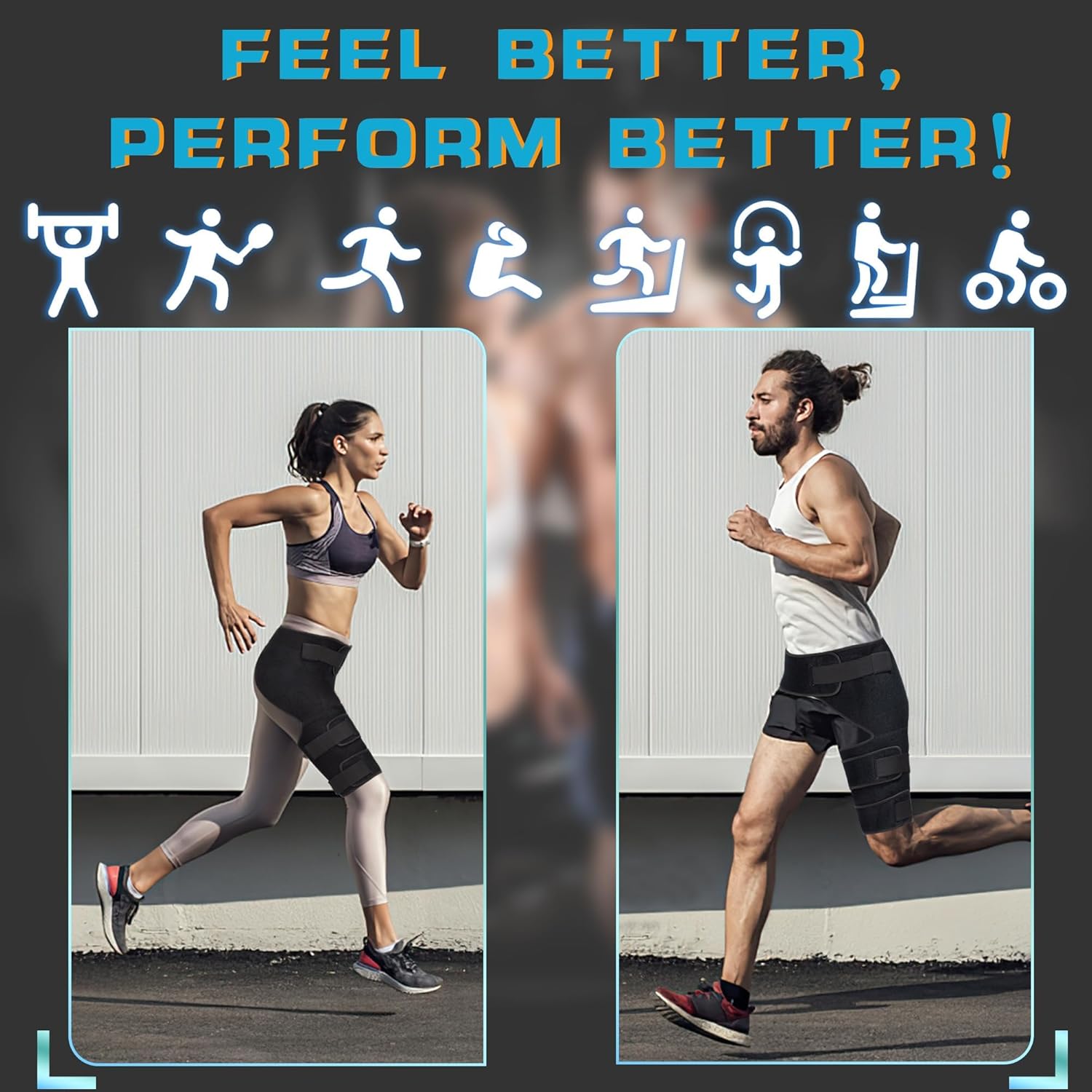 Hip Brace | Hamstring Injury Brace Pain Relief Hip Support Brace Wellness Products Hip Brace