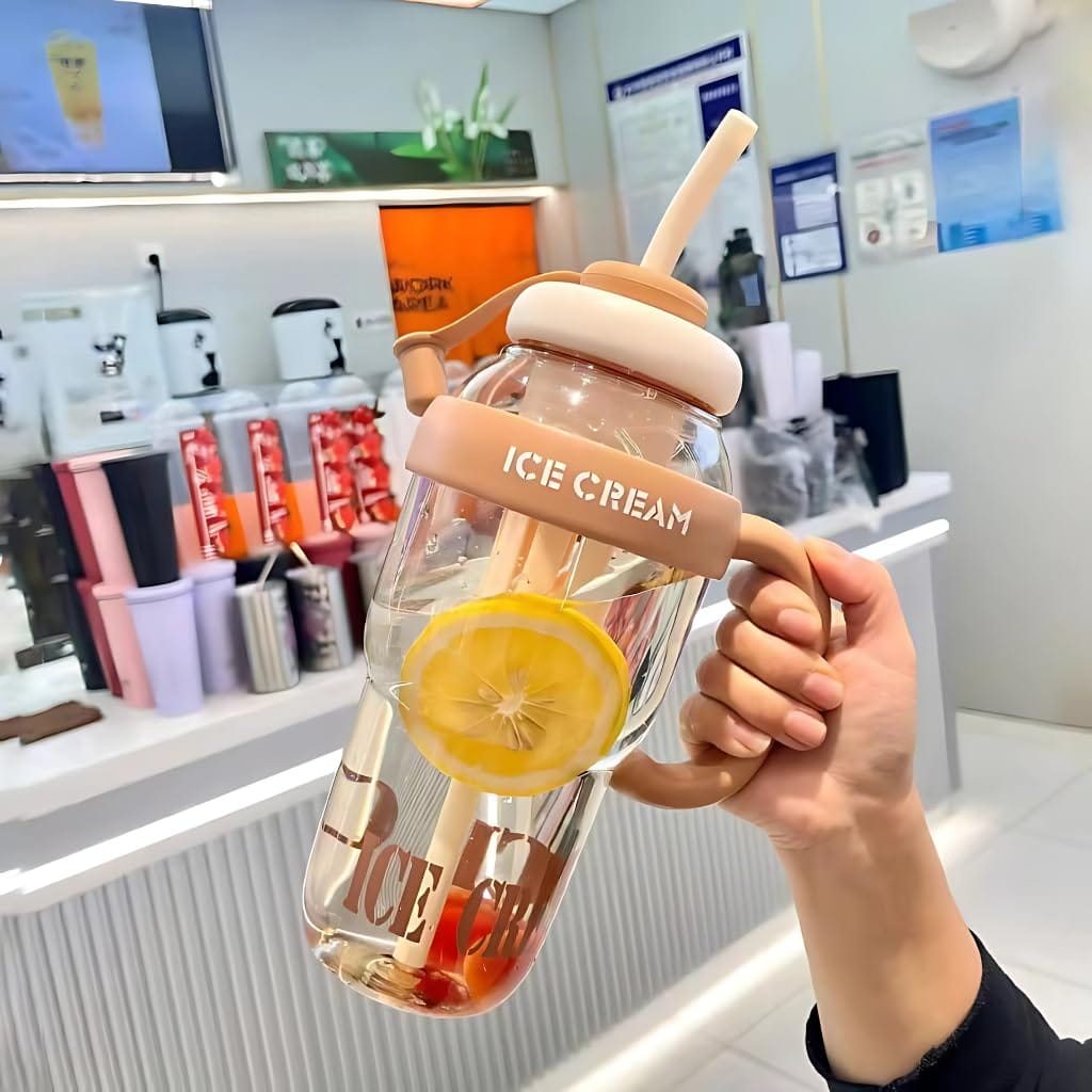 Icecream Bottle | Water Bottle Sipper Gym Jugs Jar Insulated Flask Bottles Icecream Bottle