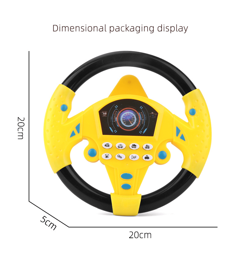 Interactive Steering Wheel for Kids | Car Toy Infant Toys steering Wheel Learning Driving Interactive Steering Wheel for Kids