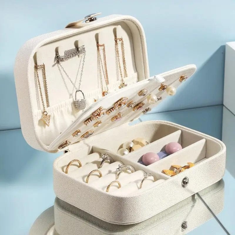 Jewellery Organiser and Storage box White Jewellery Organiser and Storage box