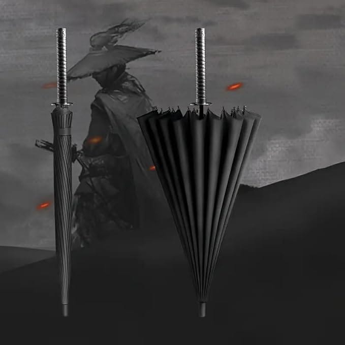 Katana Handle Umbrella | Big Umbrella Katana Uv Rain Cover Umbrella Foldable Katana Handle Umbrella