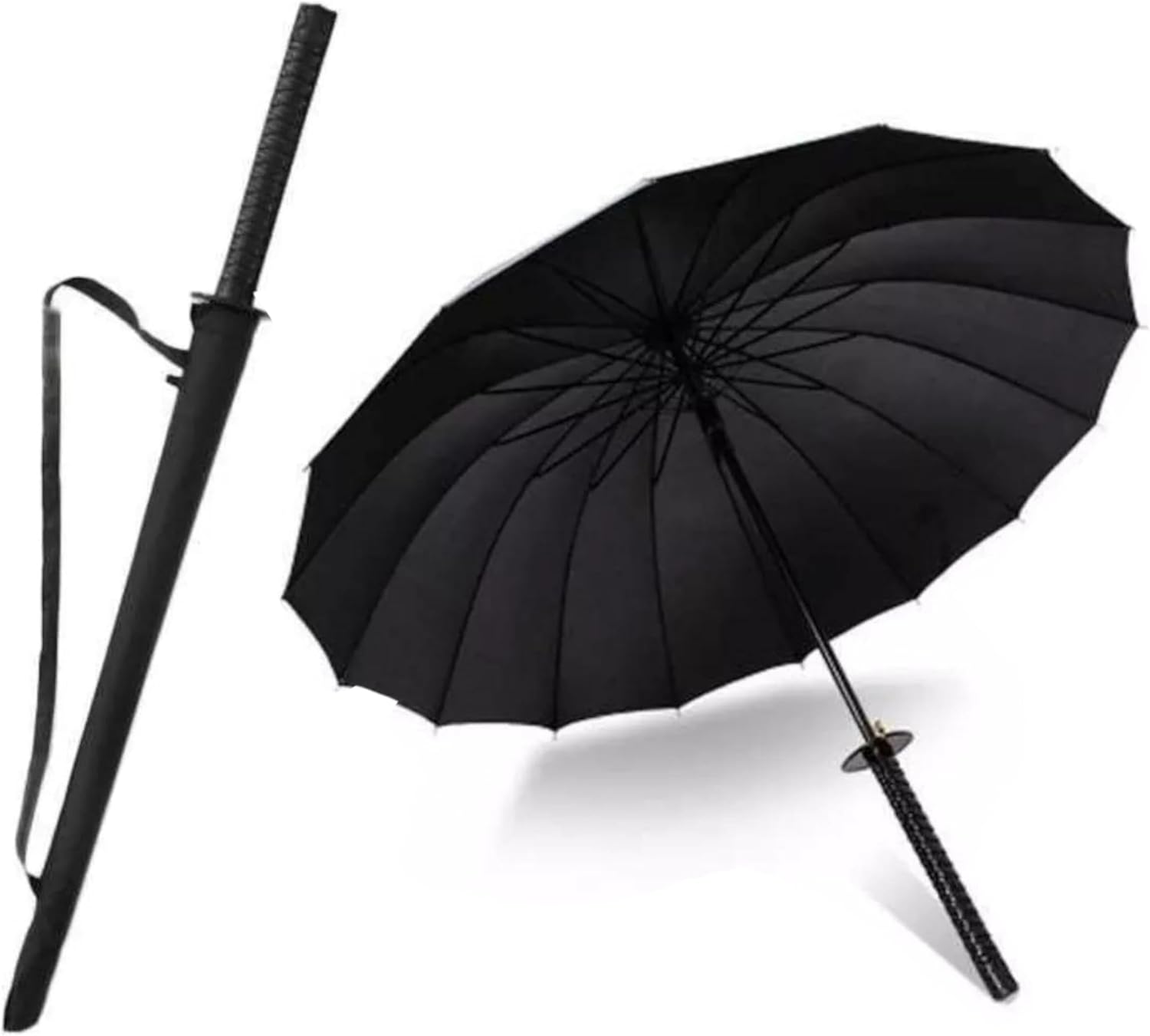 Katana Handle Umbrella | Big Umbrella Katana Uv Rain Cover Umbrella Foldable - Katana Handle Umbrella