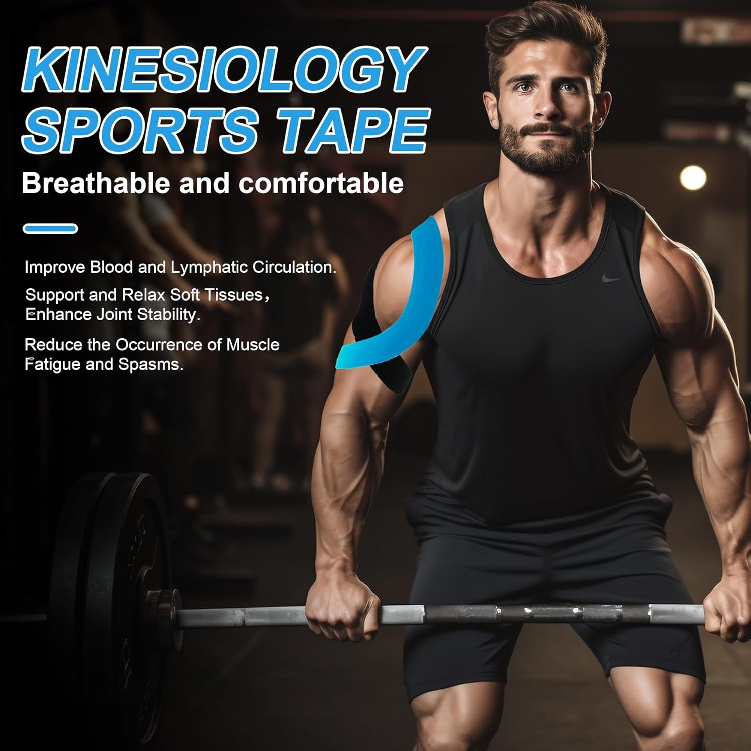 Kinesiology Tape | Muscle Pain Strain Spasm Relief Tape Cramp For Soreness Tape Mucle - Kinesiology Tape for Muscle Pain Relief