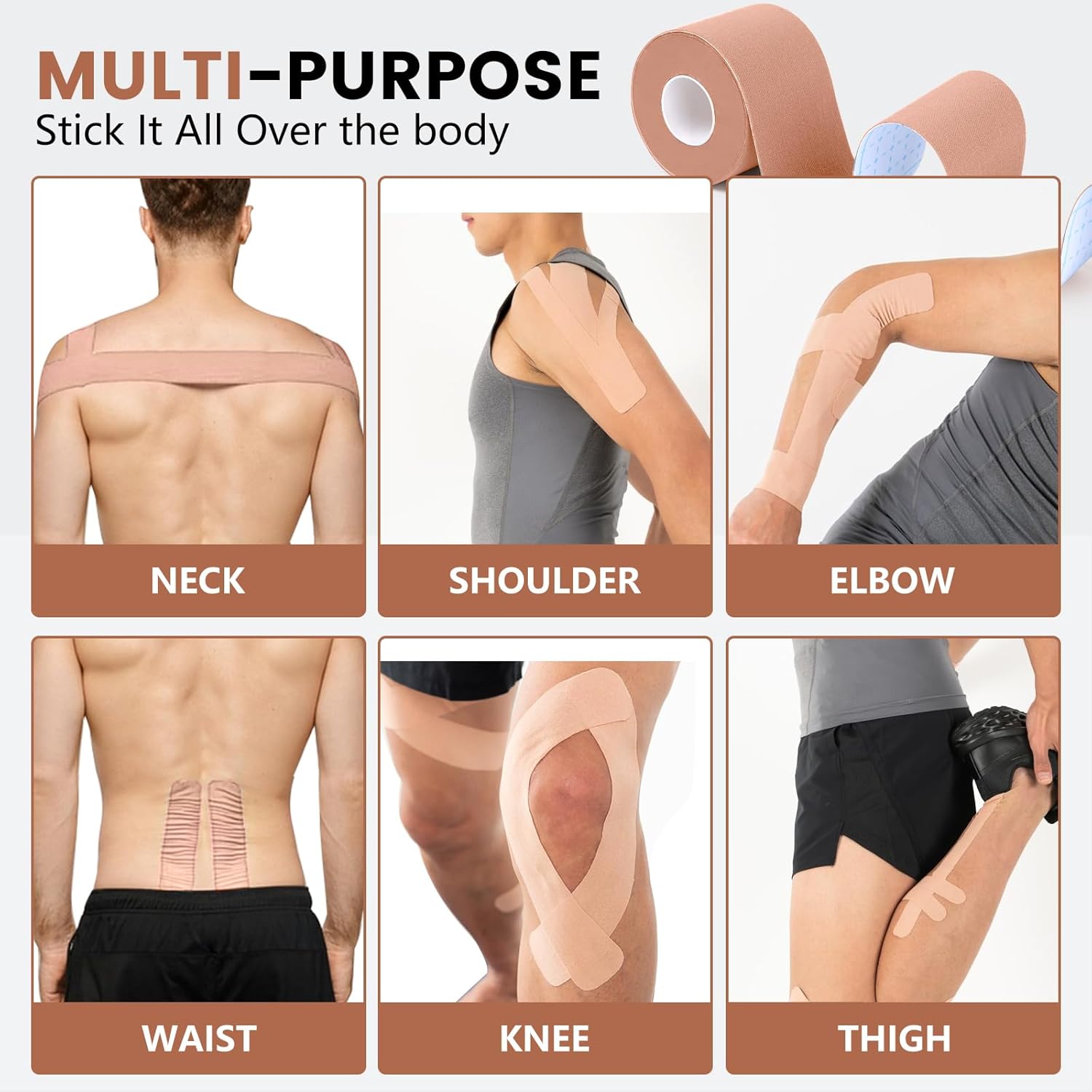 Kinesiology Tape | Muscle Pain Strain Spasm Relief Tape Cramp For Soreness Tape Mucle - Kinesiology Tape for Muscle Pain Relief