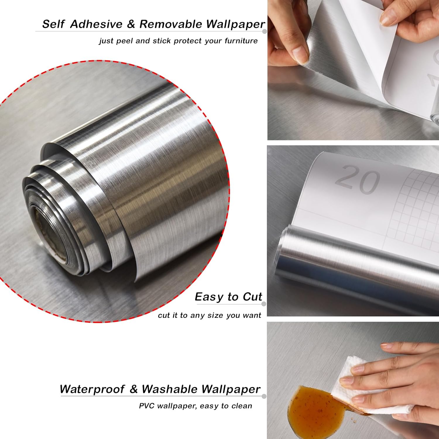 Kitchen Oil-proof and fireproof Stickers | Waterproof Tape Insulation Duck Tape Rubber Heat Resistant Tape - Plain / Pack of 1 Roll - Kitchen Oil-proof and fireproof Stickers