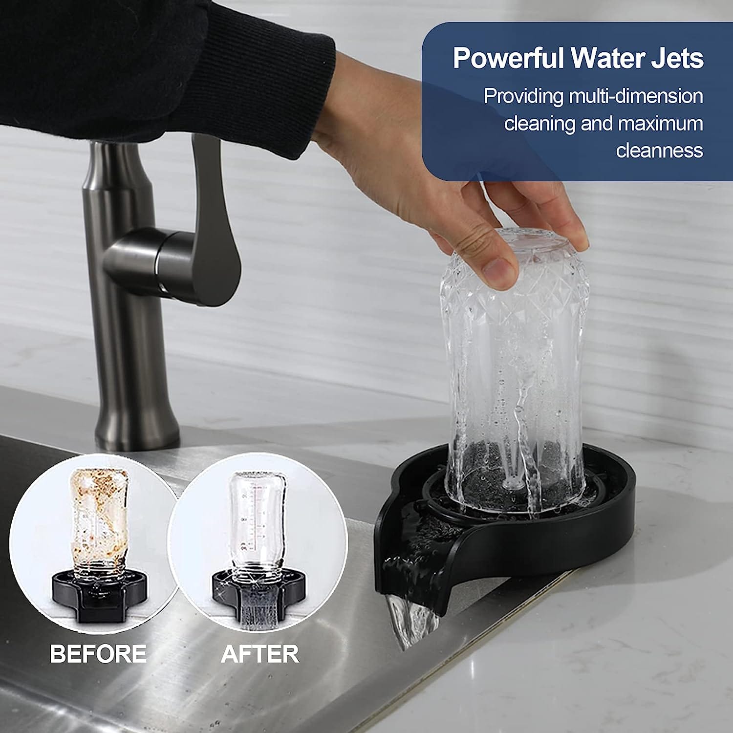 Kitchen Sink Tap Faucet Washer Taps Glass Water Rinser Kitchen Sink Glass Rinser