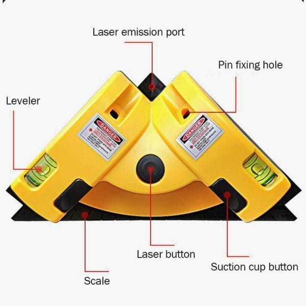 Laser Measuring Tape Ruler Laser level Digital Measuring Instrument - Right Angle Laser Level Right Angle Laser Level