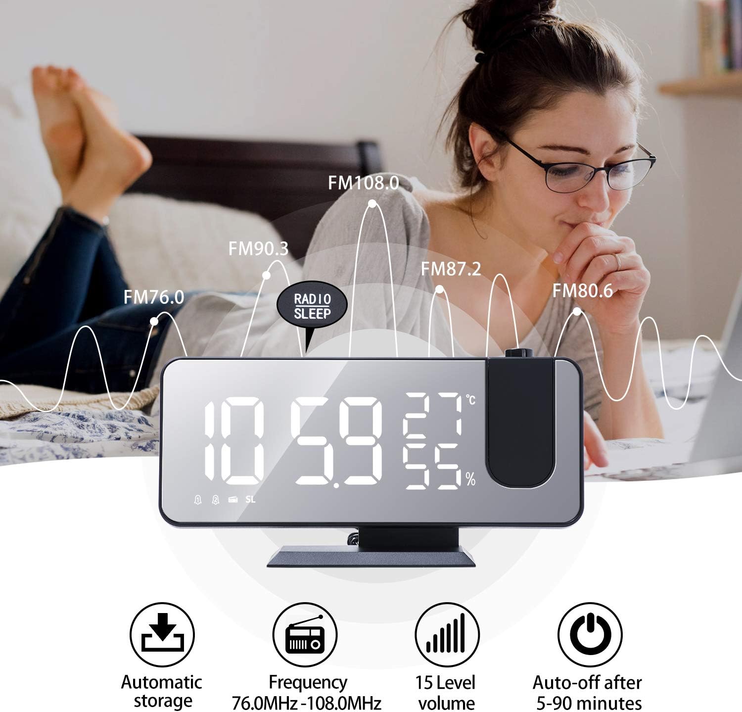 Led Digital Projection Alarm Clock Led Digital Projection Alarm Clock